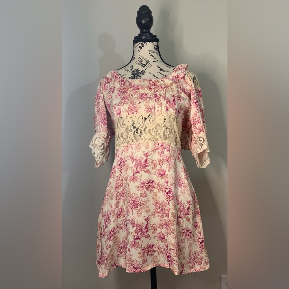 Free people Lucie Mini in Pink Combo Color:Pink Combo NWOT Size:4 - Picture 2 of 16